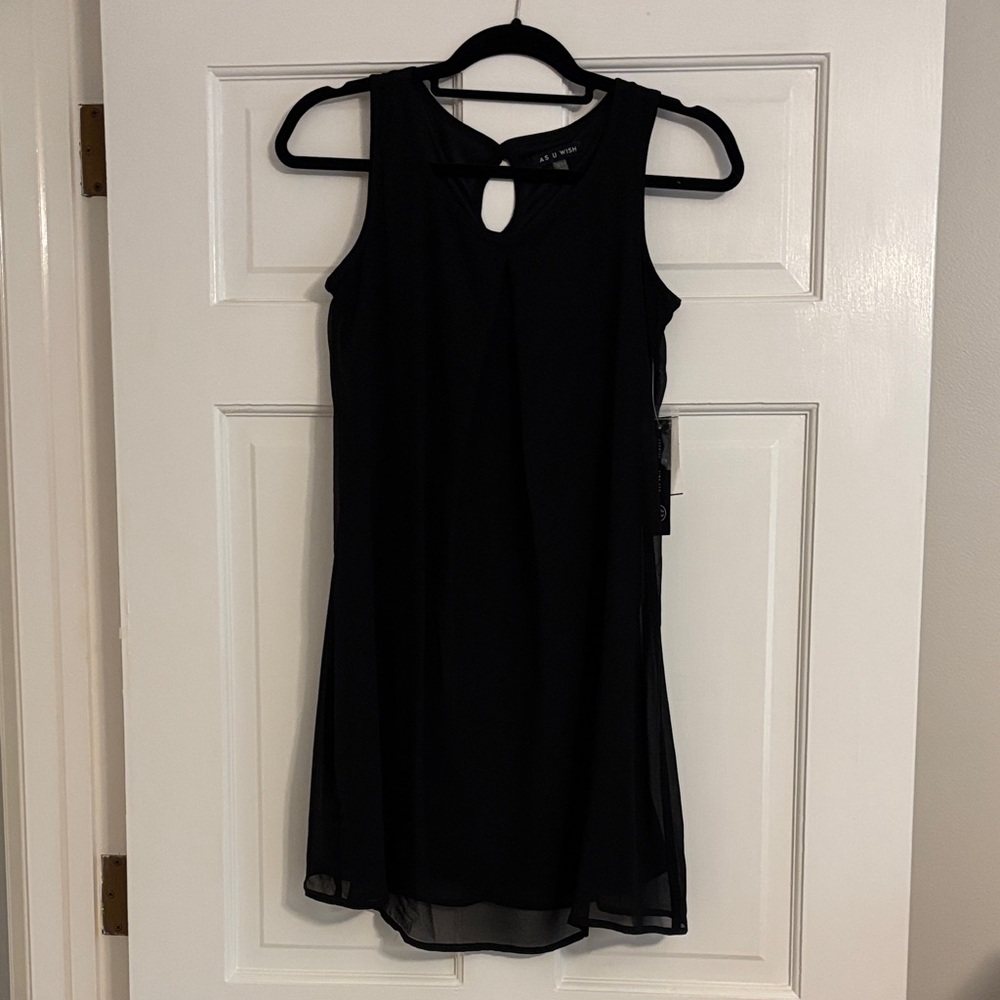 Elegant Black Sleeveless Dress